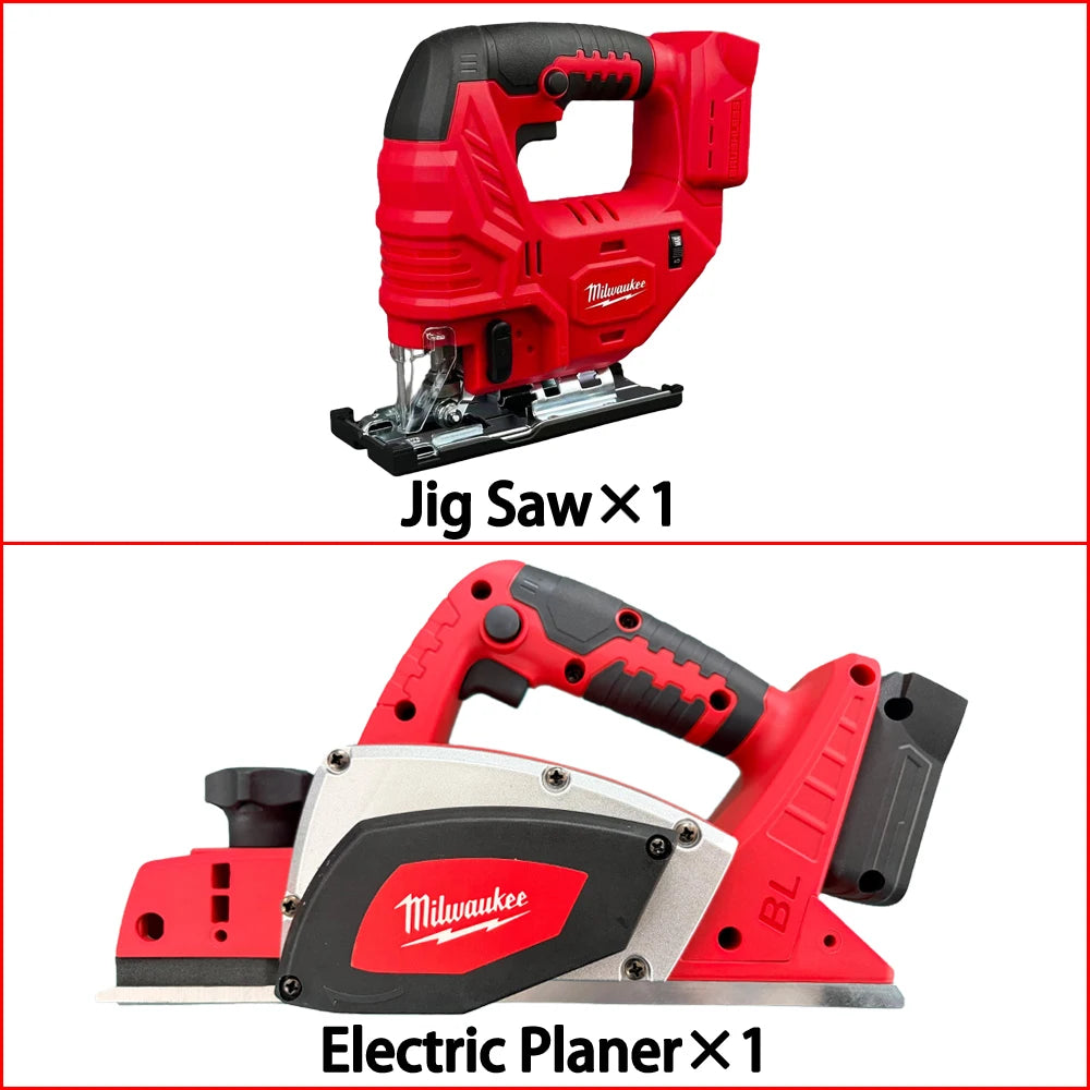 Professional Grade Milwaukee M18 Cordless Power Tool Set with 5 Batteries Charger for Construction Industrial Tool Combo Kit