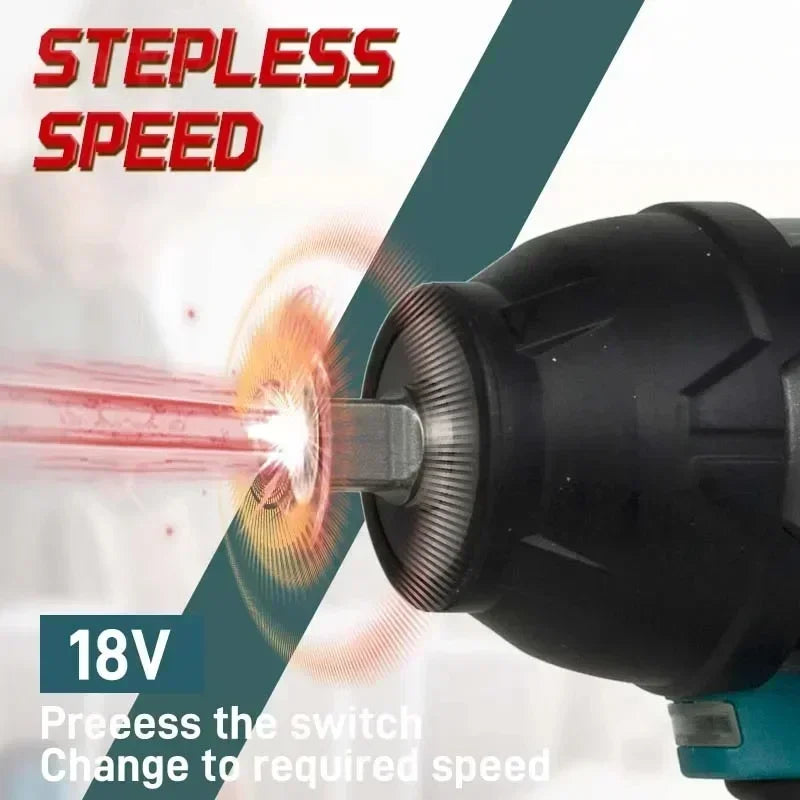 Makita Brushless DTW700 Electric Impact Wrench Cordless Electric Wrench 1/2 inch for Makita 18V Battery Screwdriver Power Tools