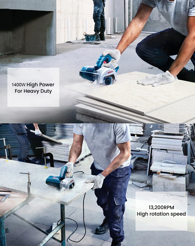 Bosch Marble Cutting Machine GDC 140 GDM 13-34 Professional Handheld Electric Circular Saw Seamless High-Precision Fabrication
