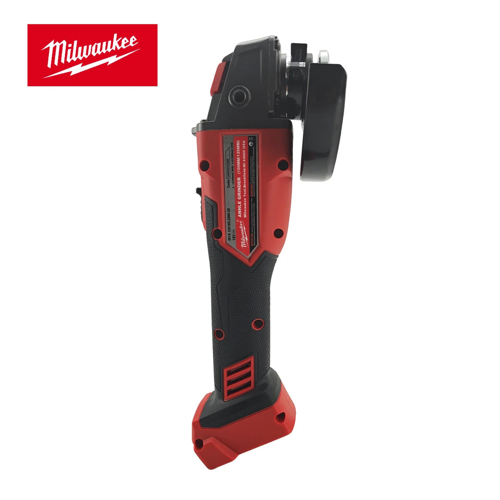 Milwaukee Angle Grinder 125mm Brushless Polishing Cutting Machine No-Lock Paddle Switch Electric Cordless Power Tools