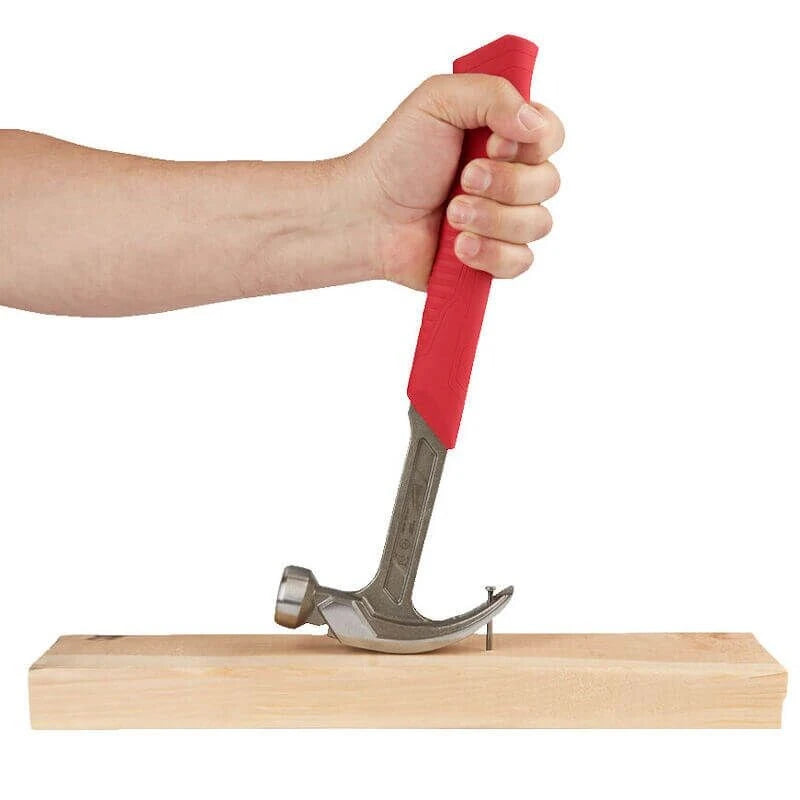 Milwaukee 48-22-9019 12oz Smooth Face Hybrid Claw Hammer Industrial Hand Tool Accessory