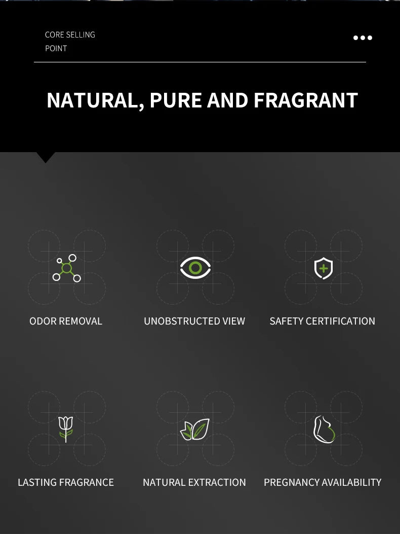 Ambientador Perfumado para Auto Fragancia de Larga Duracion