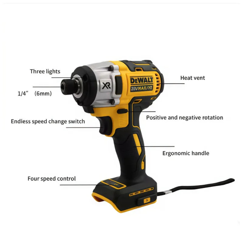 DEWALT DCD887 Compact Brushless Cordless Screwdriver 20V Battery with LED Light Wireless Electric Power Tool