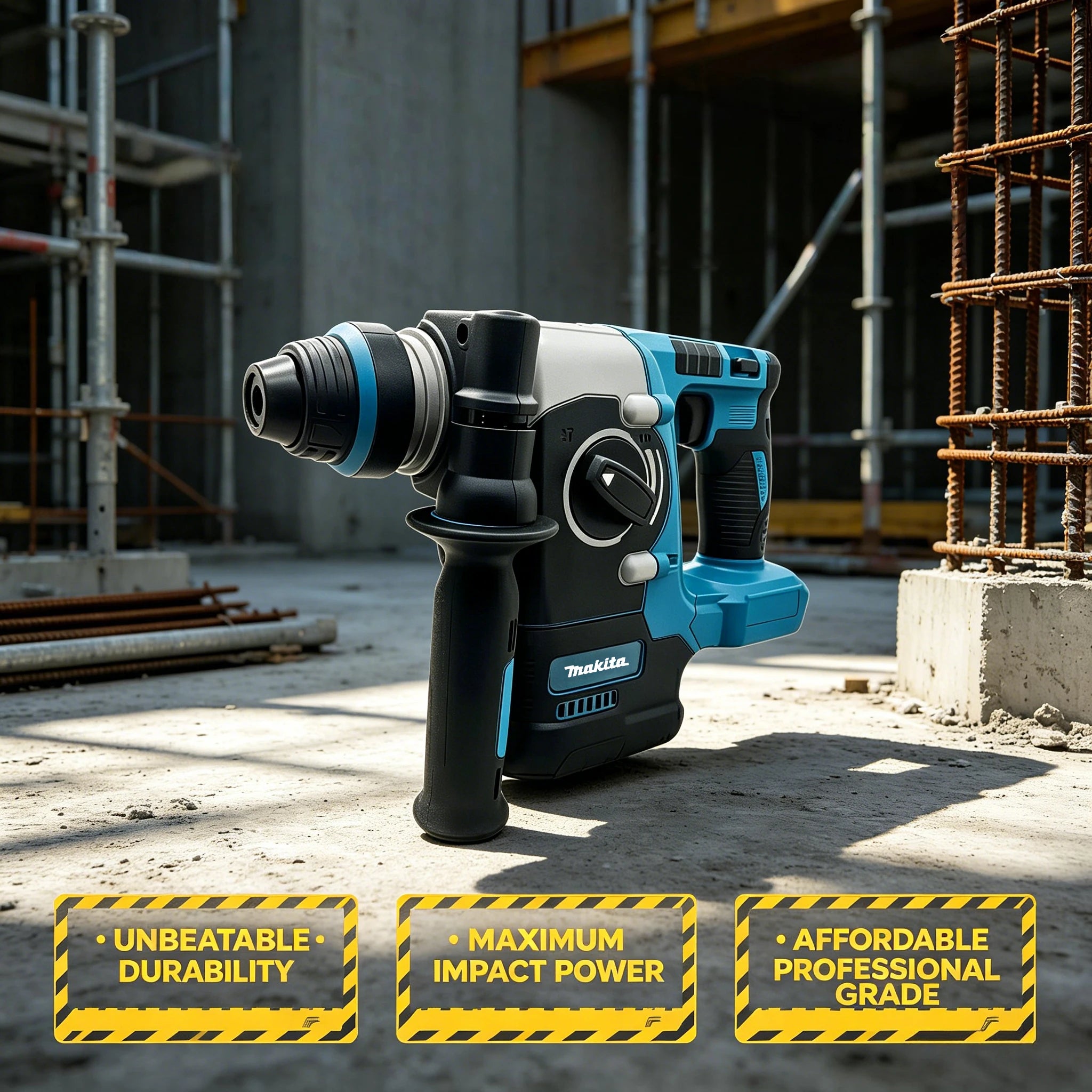 Martillo Rotativo Inalámbrico Makita 18V Sin Escobillas (Solo Herramienta)