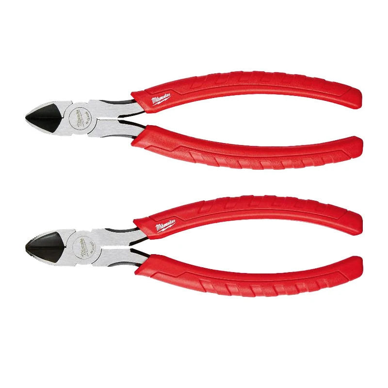 Milwaukee 6-inch/8-inch Diagonal Pliers, Comfortable Handle Diagonal Cutting Pliers, Manual Tool Pliers 48-22-6106/48-22-6108