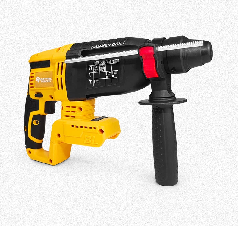 26mm Brushless Electric Hammer Cordless Multi-function Rotary Hammer Drill Four Modes Hammer Drill For Dewalt 20v Battery Pin