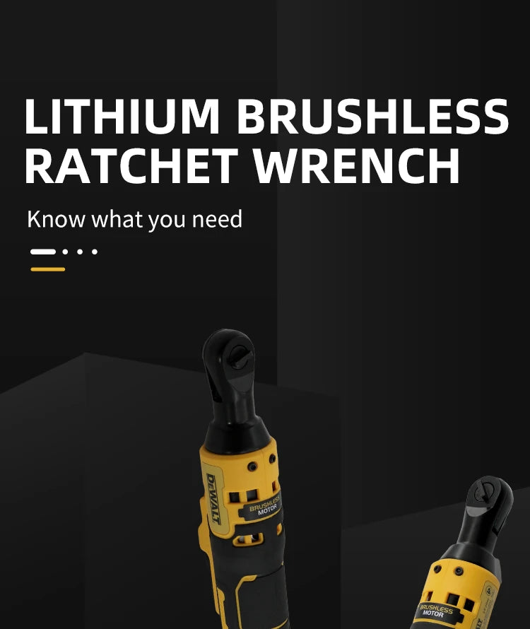 DEWALT DCF512 Ratchet Wrench Cordless Electric Impact Wrench 20V Battery 1/2 in 3/8 in Home Improvement Brushless