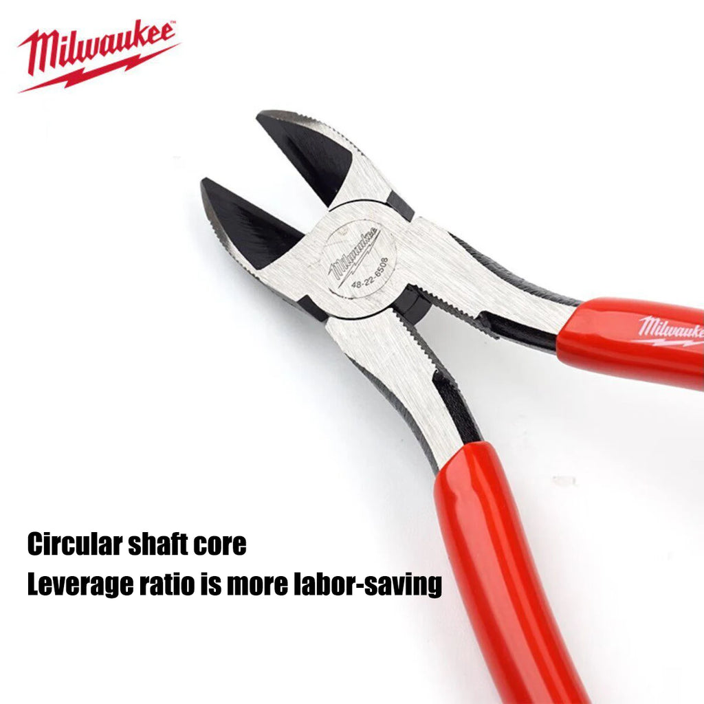 Milwaukee 6-inch/8-inch Diagonal Pliers, Comfortable Handle Diagonal Cutting Pliers, Manual Tool Pliers 48-22-6106/48-22-6108