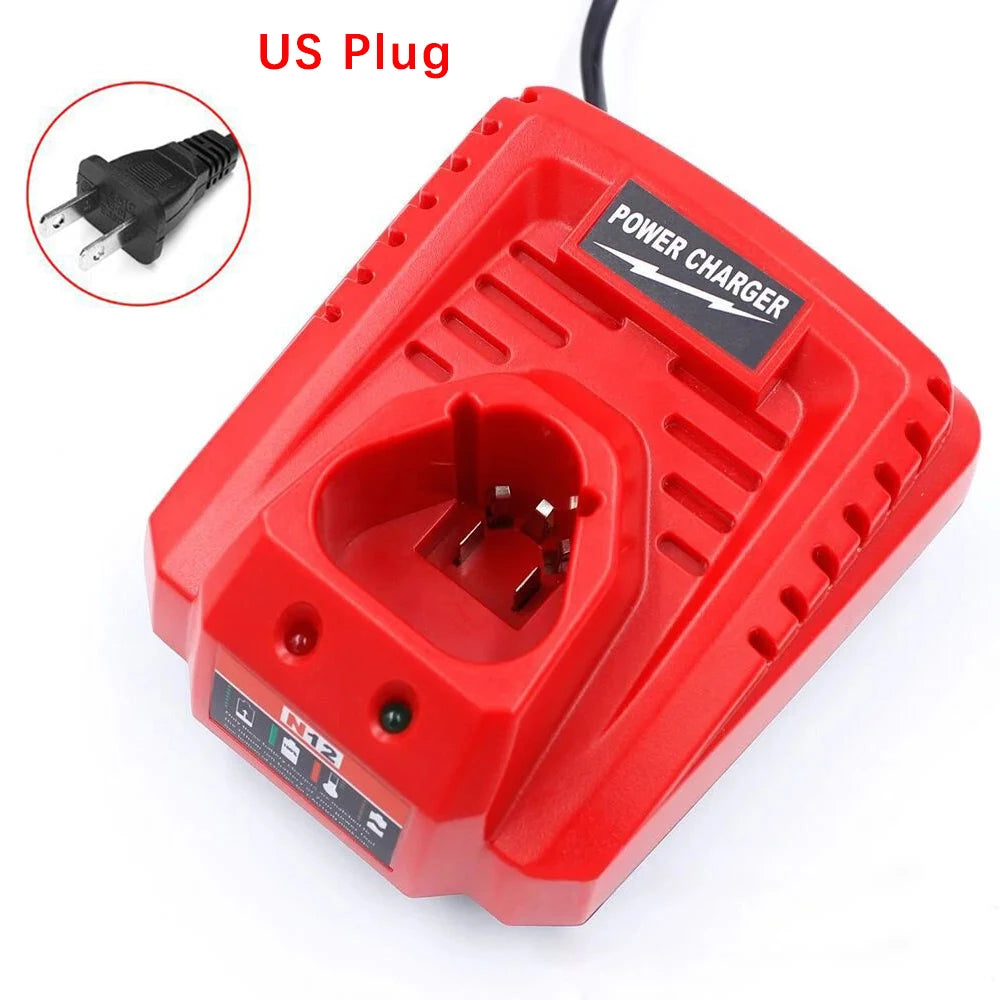 Battery Charger Replacement for Milwaukee M12 Charger 48-59-2401 Compatible with Milwaukee Lithium Battery