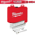 Milwaukee 48-22-9504 Metric 1/4" Drive 28pc Ratchet & Socket Set MILWAUKEE Power Tool Accessories 4932464943
