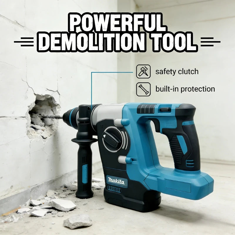 Martillo Rotativo Inalámbrico Makita 18V Sin Escobillas (Solo Herramienta)
