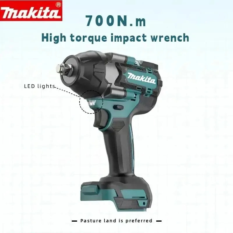 Makita Brushless DTW700 Electric Impact Wrench Cordless Electric Wrench 1/2 inch for Makita 18V Battery Screwdriver Power Tools