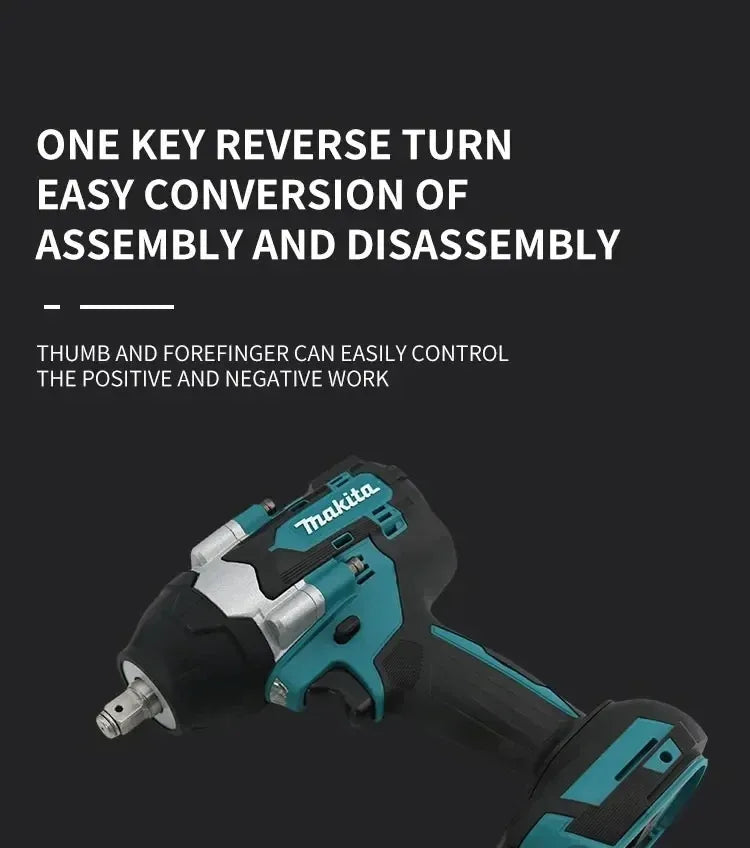 Makita Brushless DTW700 Electric Impact Wrench Cordless Electric Wrench 1/2 inch for Makita 18V Battery Screwdriver Power Tools