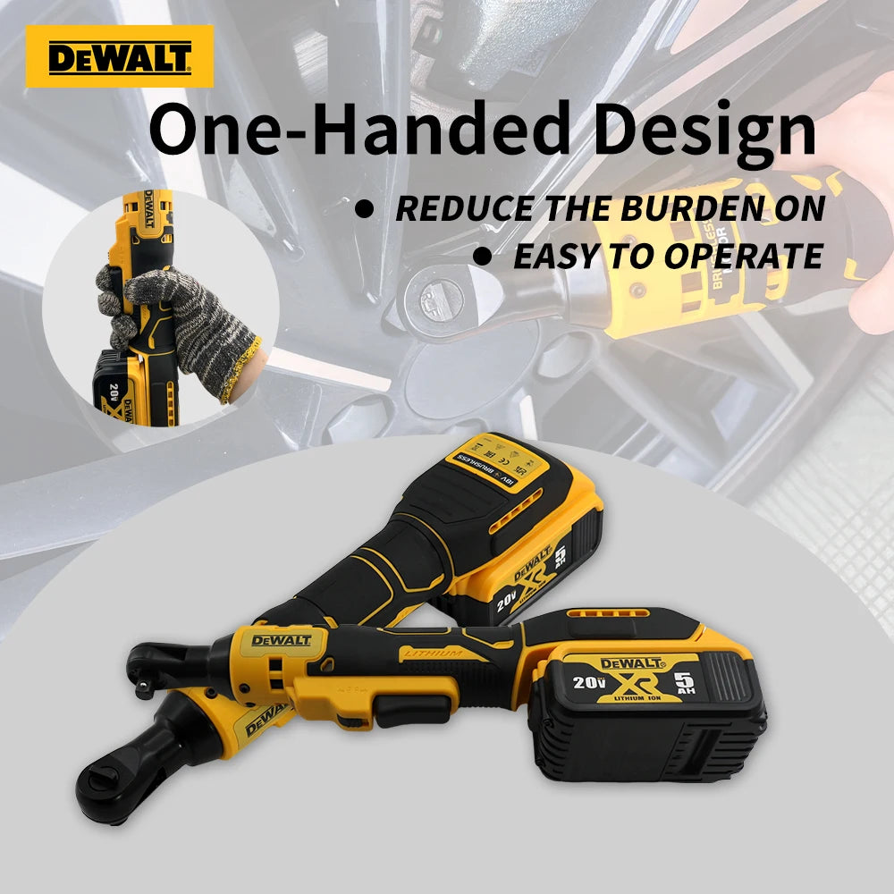 DEWALT DCF512 Ratchet Wrench Cordless Electric Impact Wrench 20V Battery 1/2 in 3/8 in Home Improvement Brushless