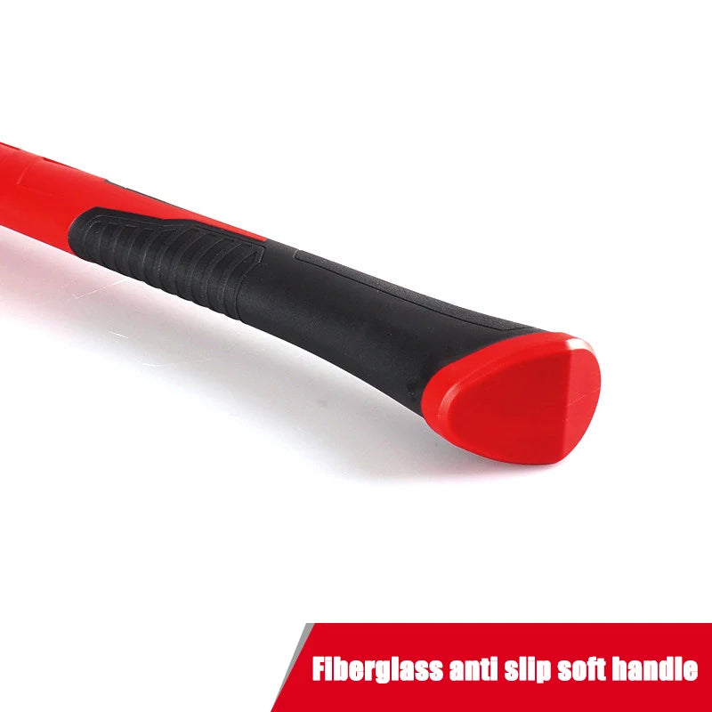 Milwaukee 19oz Fiberglass Handle Straight Claw Sheep Horn Hammer, Industrial Grade Integrated Tool Hammer 48-22-9316P