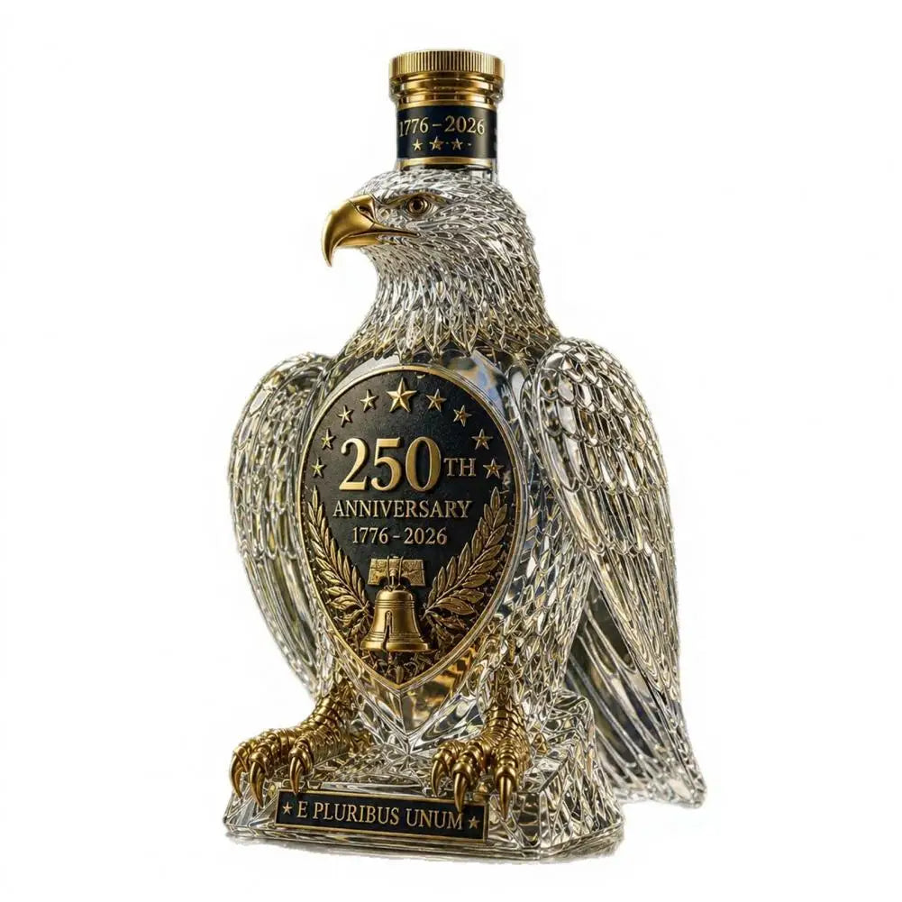 Whiskey Decanter for Wine Lover Gift Idea Eagle Whiskey Glass Decanter 350ml Unique Eagle Shaped Bottle for Bourbon Wine for Men