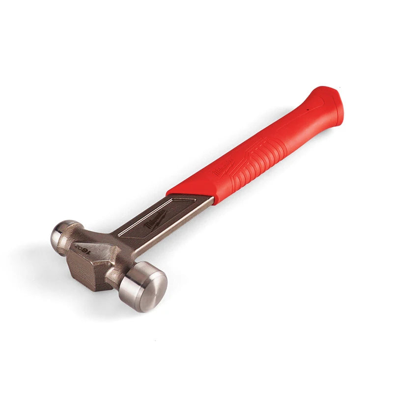 Milwaukee 16/24oz Steel Round Head Hammer, Impact Hammer Industrial Grade Anti-Slip Balance Design Durable 4932492346/4932492347