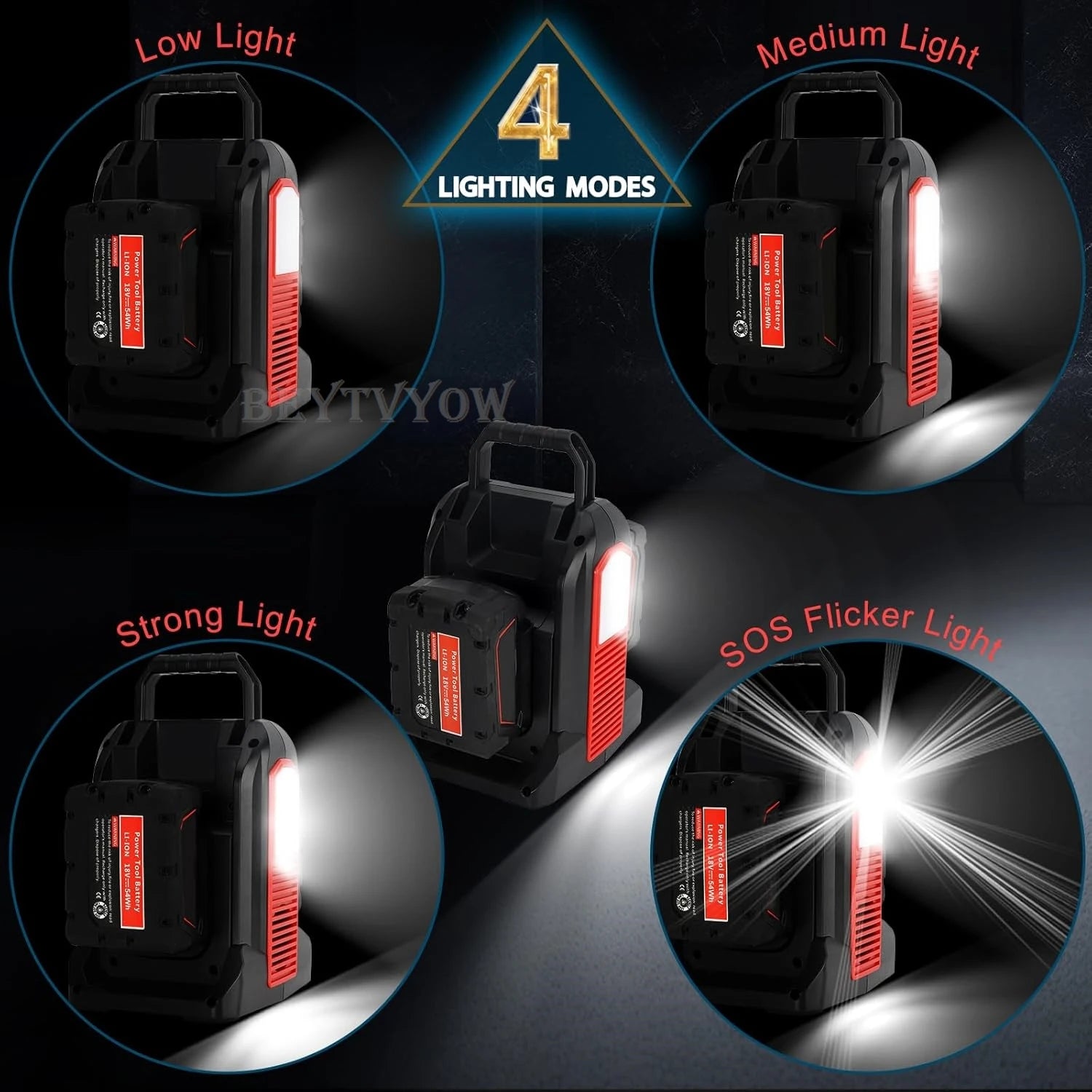 350W Power Inverter for Milwaukee 18V Li-ion Battery DC 20V to AC 110V ~230V 2-Port Supply Inverter Generators Converter Light
