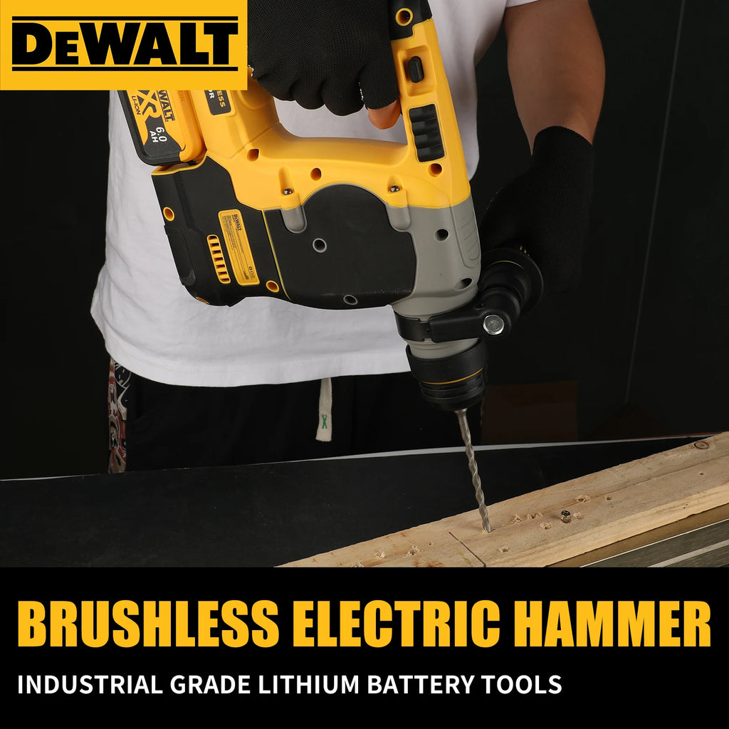 DEWALT DCH273 Brushless Rotary Hammer,20V 6.0Ah Battery2.1J Impact Energy,360°Handle–Efficient for Concrete,Brick&Stone Drilling