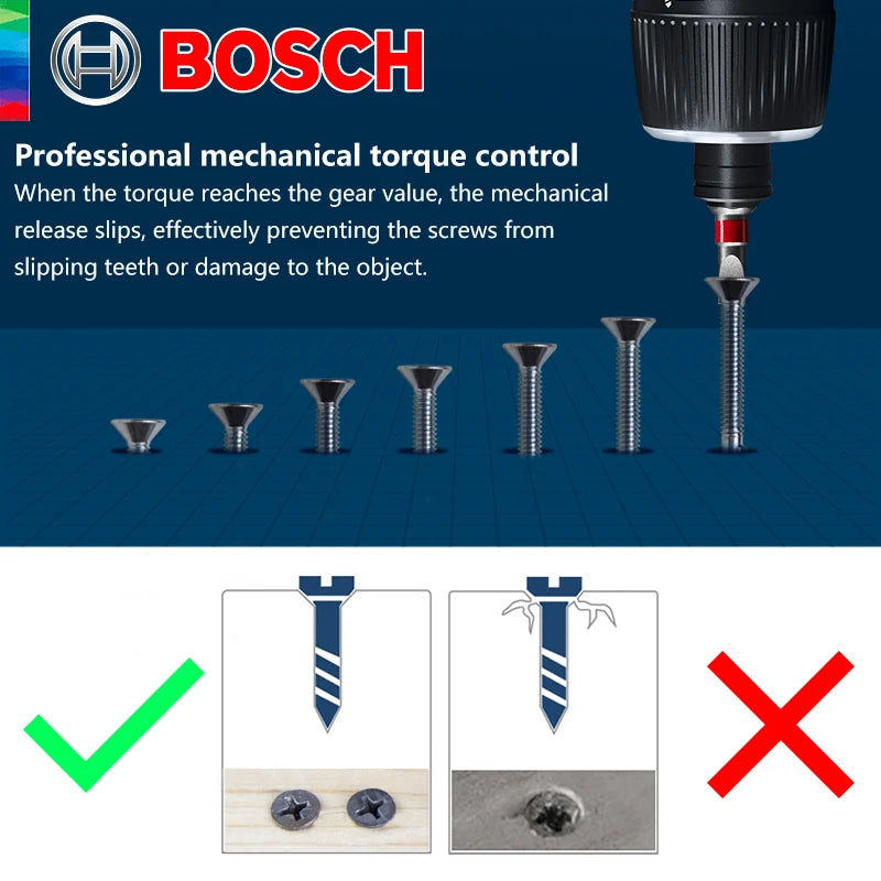 BOSCH GO 3 Cordless Screwdriver 3.6V Lithium-ion Battery Rechargeable Cordless Drill with Box Bosch GO3 Professional Tool Set