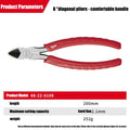 Milwaukee 6-inch/8-inch Diagonal Pliers, Comfortable Handle Diagonal Cutting Pliers, Manual Tool Pliers 48-22-6106/48-22-6108