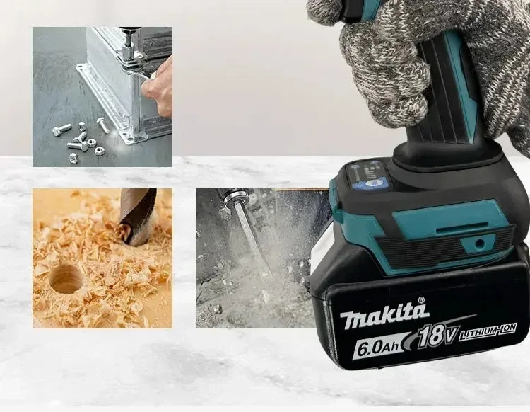 Makita Brushless DTW700 Electric Impact Wrench Cordless Electric Wrench 1/2 inch for Makita 18V Battery Screwdriver Power Tools