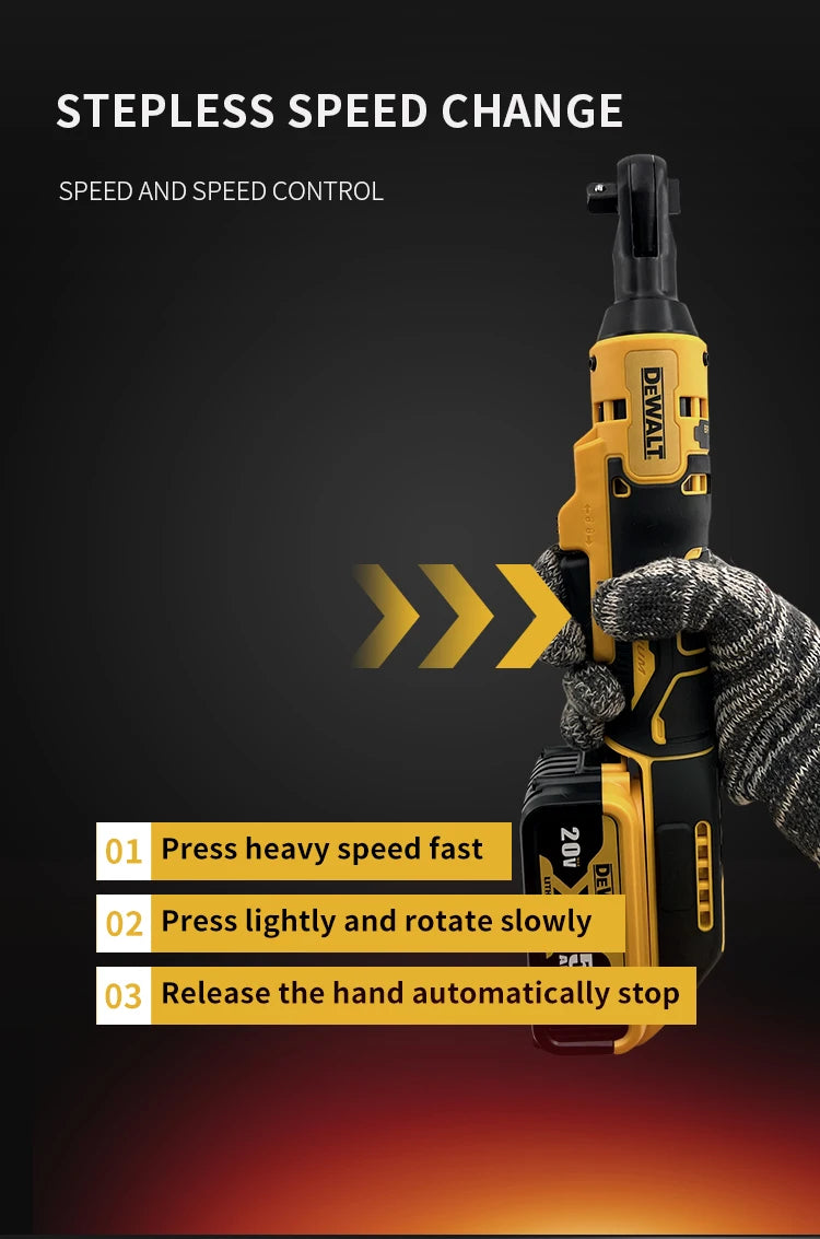 DEWALT DCF512 Ratchet Wrench Cordless Electric Impact Wrench 20V Battery 1/2 in 3/8 in Home Improvement Brushless