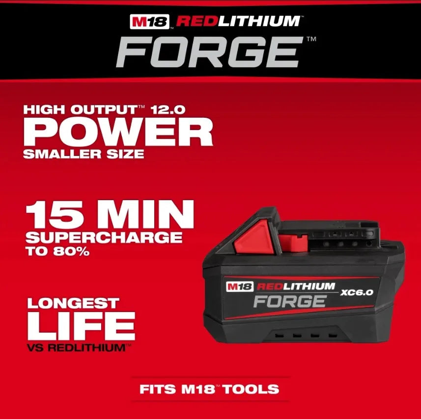 Milwaukee M18 FORGE battery18V  for Brushless Impact Wrench 1/2"Drive Cordless Electric Wrench for Professional Mechanics