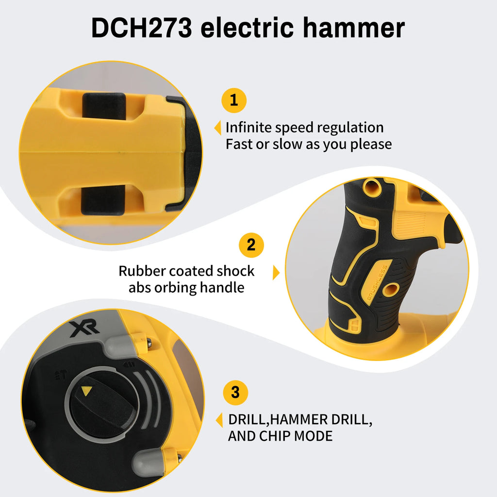 Martillo Rotativo DEWALT DCH273 20V SDS-Plus Sin Escobillas