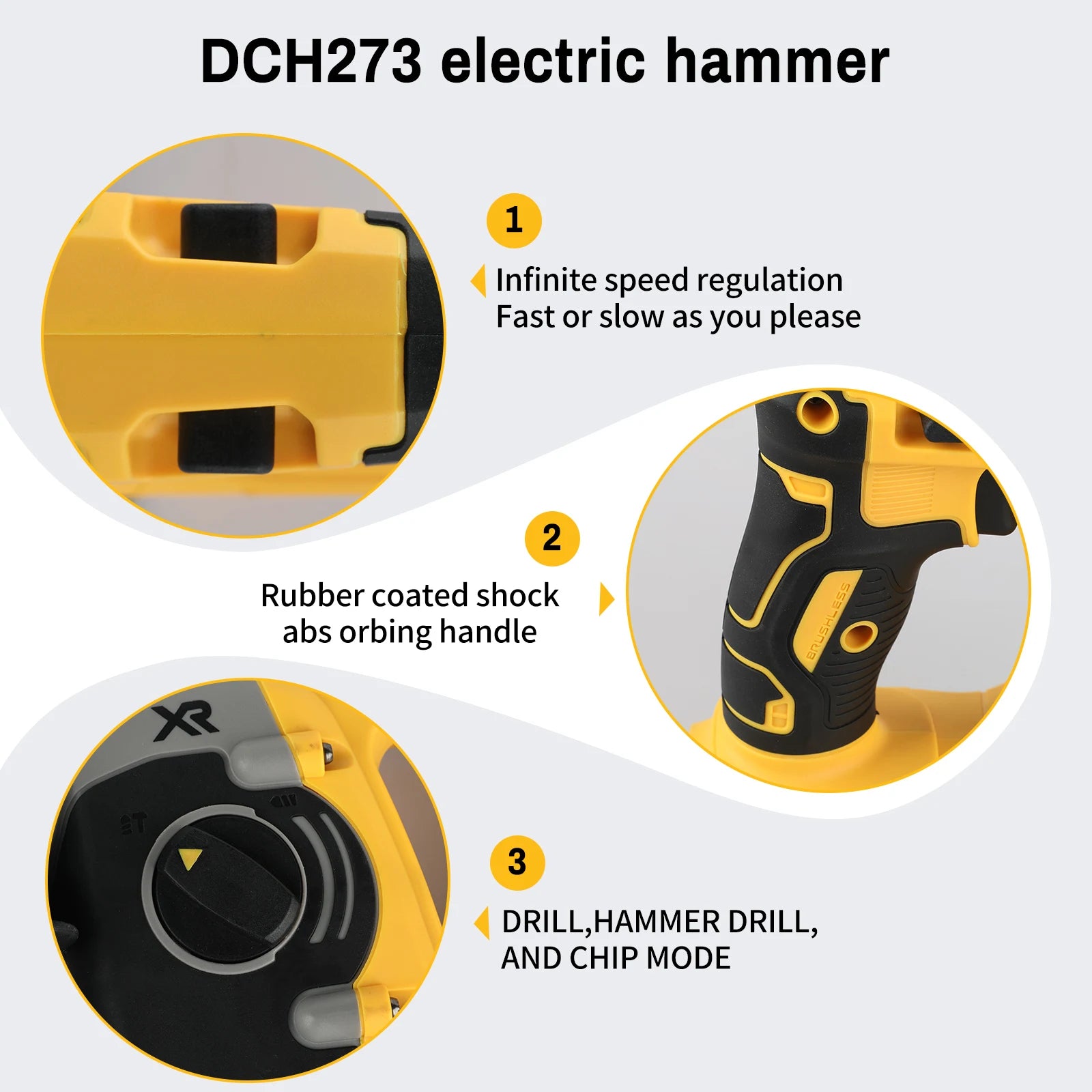 Martillo Rotativo DEWALT DCH273 20V SDS-Plus Sin Escobillas