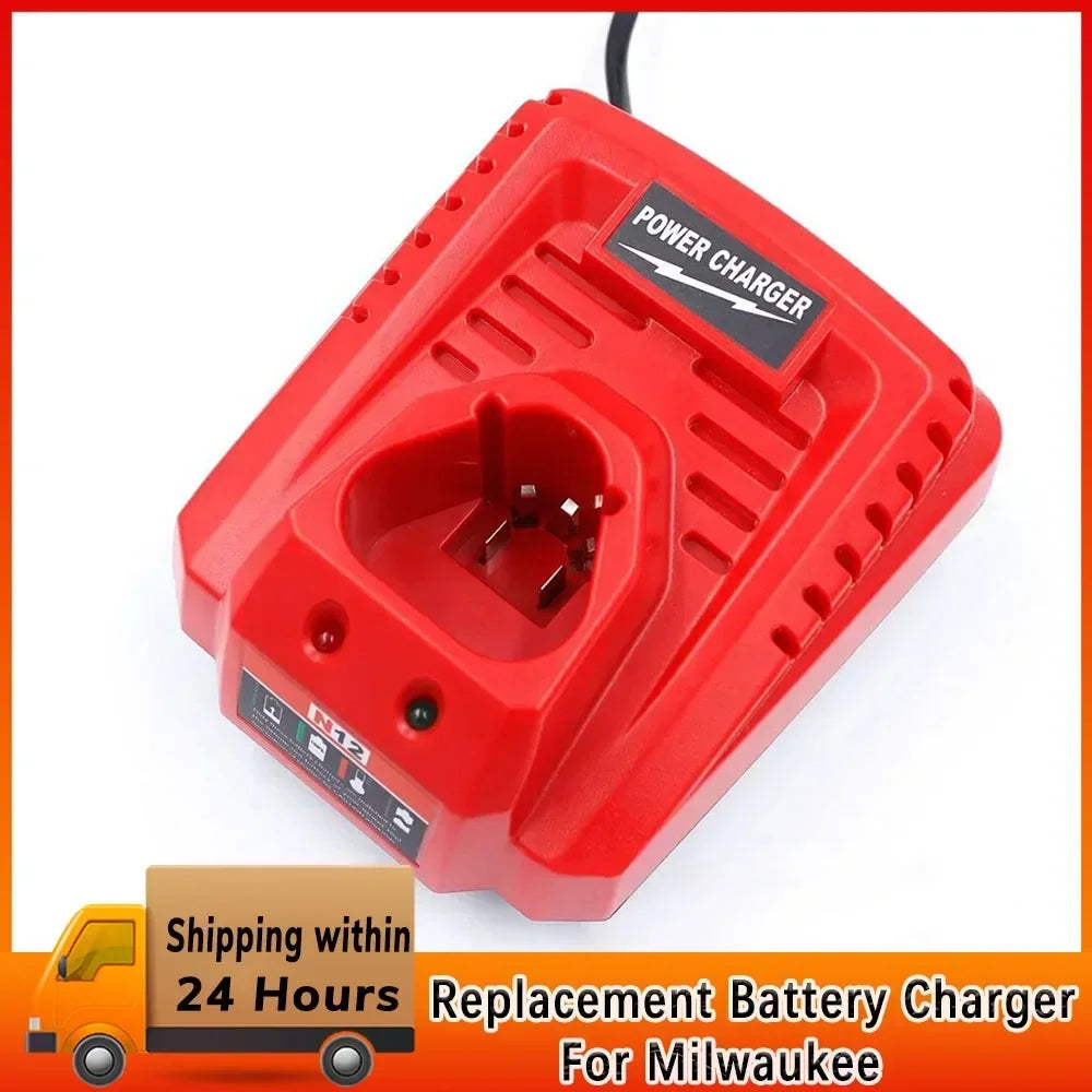 Battery Charger Replacement for Milwaukee M12 Charger 48-59-2401 Compatible with Milwaukee Lithium Battery
