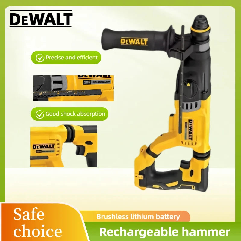 Martillo Percutor DEWALT DCH263 20V Sin Escobillas para Concreto (Solo Herramienta)