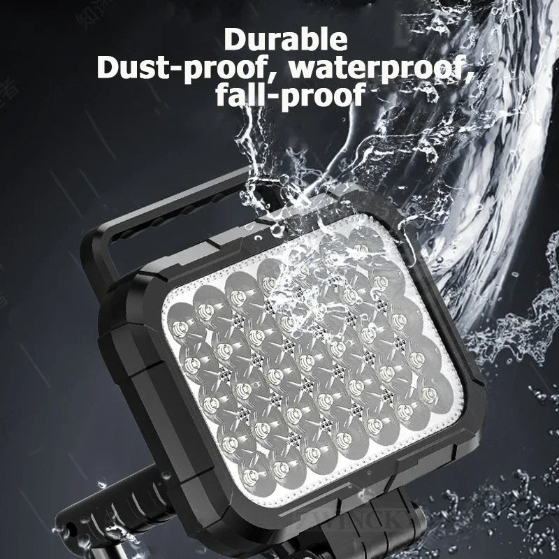 Led Light For Milwaukee Battery 18V Portable Spotlight Cordless Outdoor Work Fishing Handheld Emergency Tool Light No Battery