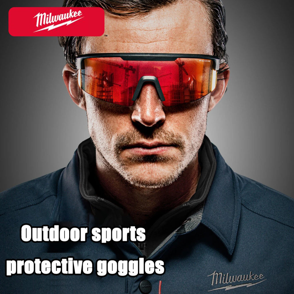 Milwaukee Outdoor Protective Goggles, Sports Goggles, Windproof and UV Resistant Goggles for Cycling and Fishing 4932500723