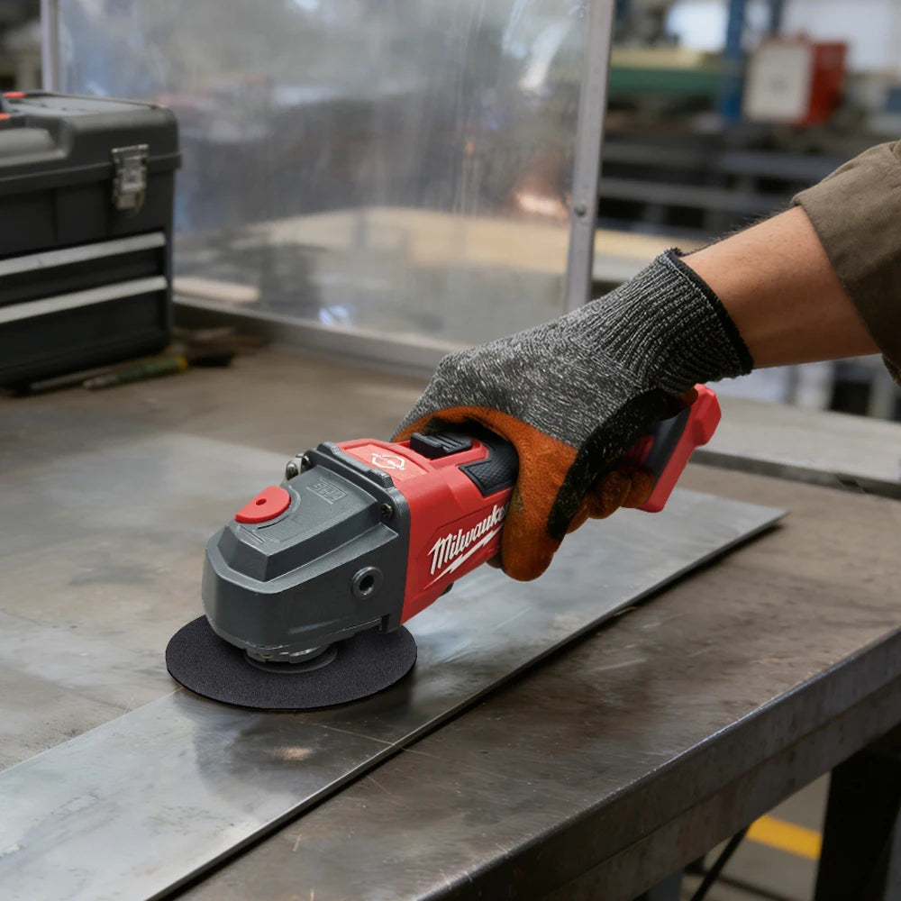 Milwaukee Angle Grinder 125mm Brushless Polishing Cutting Machine No-Lock Paddle Switch Electric Cordless Power Tools