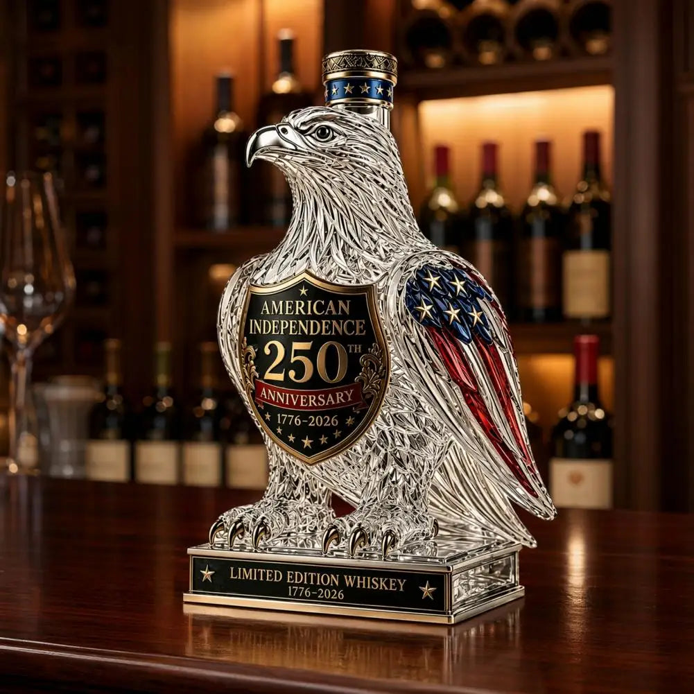 Whiskey Decanter for Wine Lover Gift Idea Eagle Whiskey Glass Decanter 350ml Unique Eagle Shaped Bottle for Bourbon Wine for Men