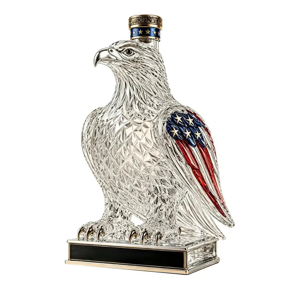 Whiskey Decanter for Wine Lover Gift Idea Eagle Whiskey Glass Decanter 350ml Unique Eagle Shaped Bottle for Bourbon Wine for Men