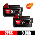 For Milwaukee 18v Battery, Replacement battery for Milwaukee drills, screwdrivers, angle grinders, wrenches