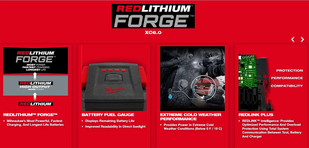 Milwaukee M18 FORGE battery18V  for Brushless Impact Wrench 1/2"Drive Cordless Electric Wrench for Professional Mechanics